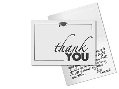 How to write graduation thank you notes for money